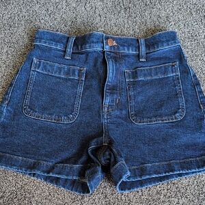 Madewell Dark Blue Jean Shorts